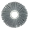 Weiler 8" Nylox Metal Hub Wheel Brush, .040/120SC Crimped Fill, 2" Arbor Hole 20650 - alternate 1
